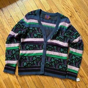 Rare Heavn by Marc Jacob’s Striped Colorful Sweater Cardigan